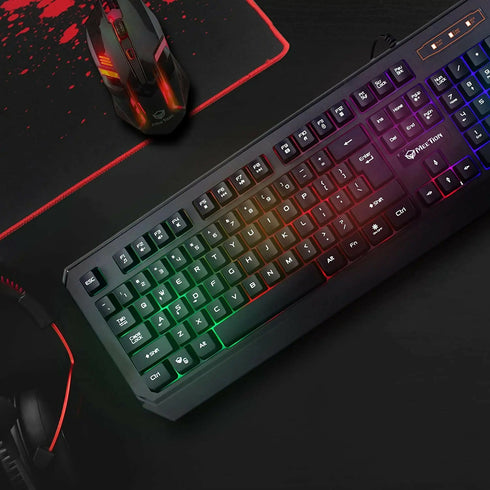 K9320 Ultra-thin Waterproof USB Wired Gaming Keyboard with 19 Anti-ghosting Keys